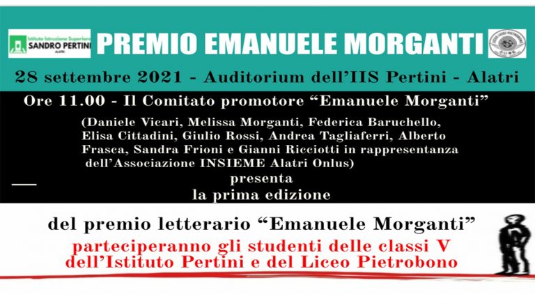 Alatri – Nasce il premio letterario “Emanuele Morganti”
