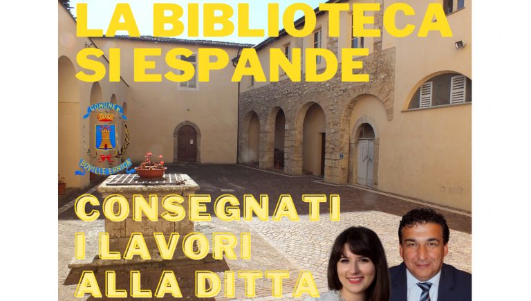 Boville Ernica – Ampliamento della biblioteca, consegnati i lavori