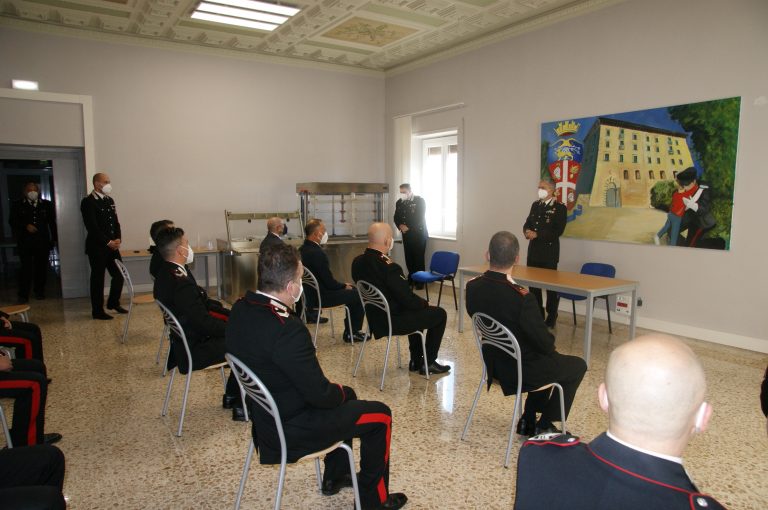 Cassino – Visita del comandante della Legione Lazio, generale Antonio de Vita