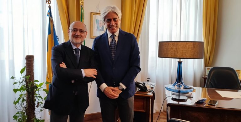 Frosinone – Il nuovo prefetto Liguori incontra il presidente della Provincia Pompeo