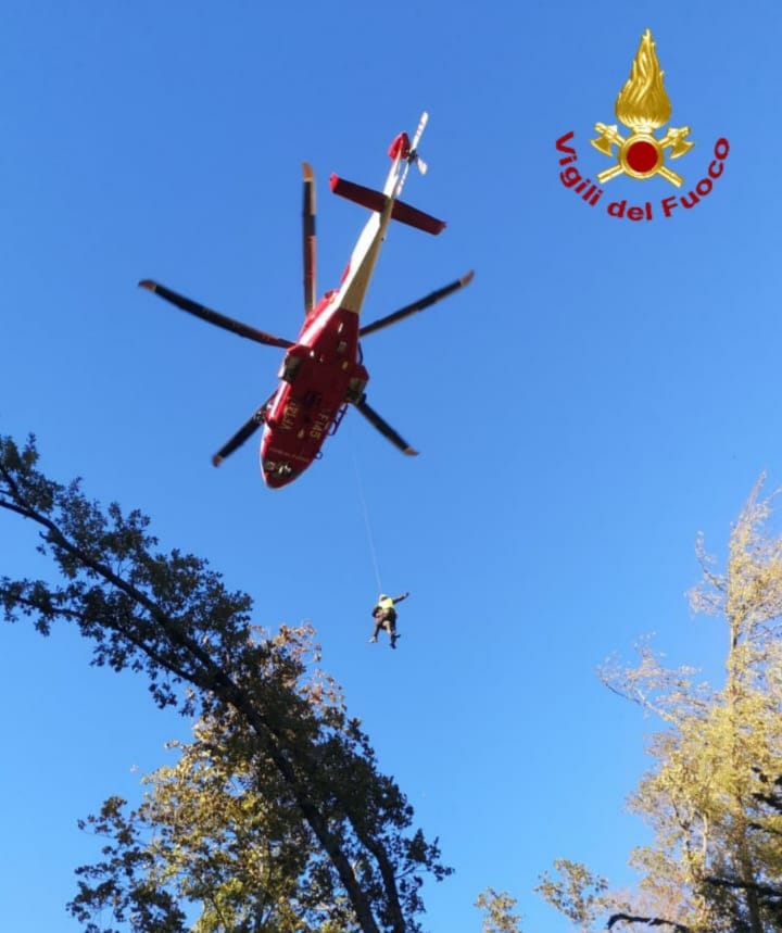 vigili del fuoco salvataggio prato di campoli