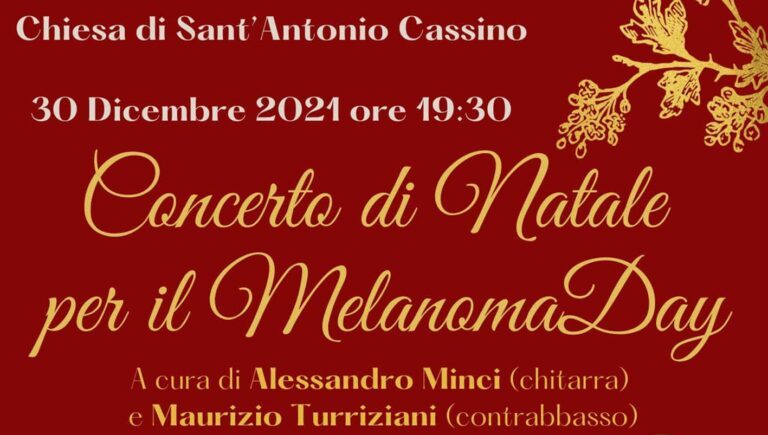 Cassino – Giovedì il “Concerto di Natale per il MelanomaDay” presso la Chiesa di Sant’Antonio