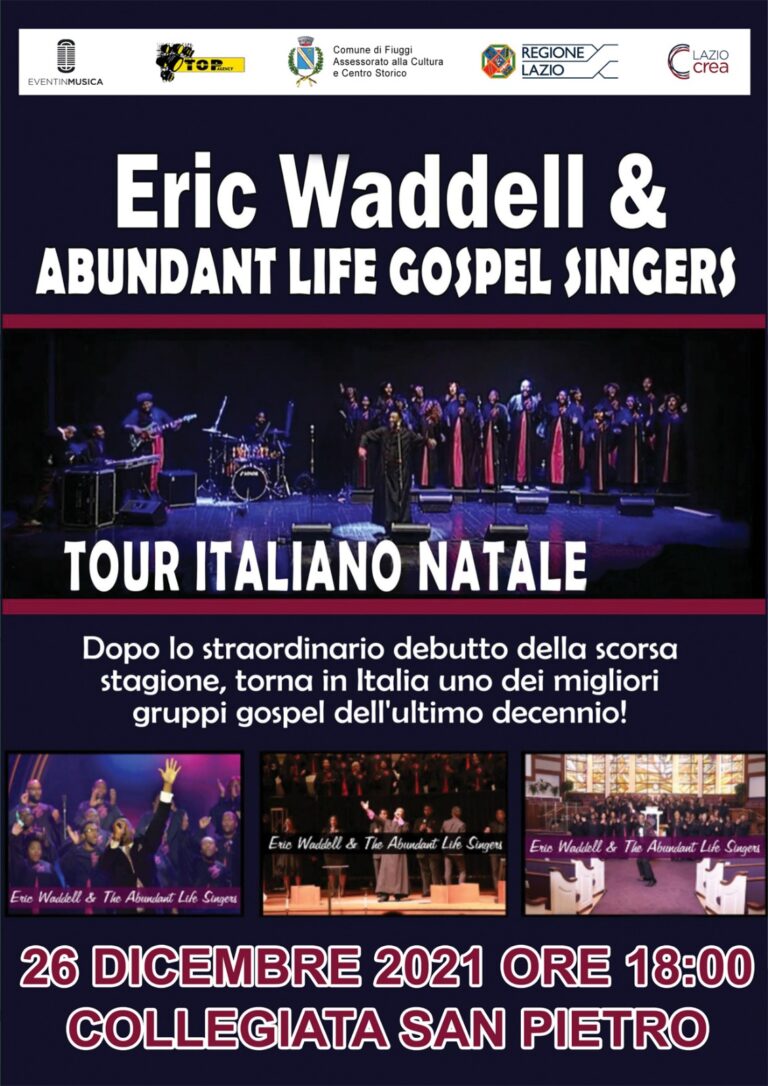 Fiuggi – Concerto di Eric Waddell & Adudant Life Gospel Singers