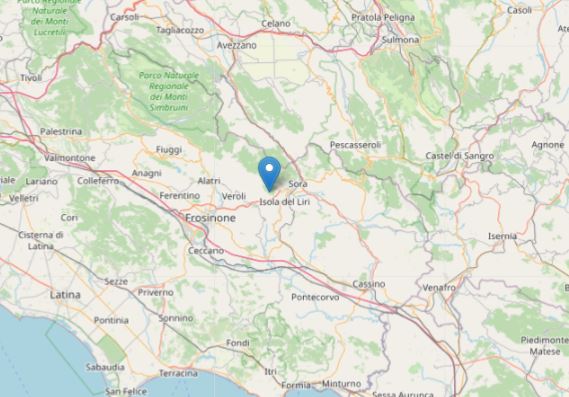 Terremoto, scossa “strumentale” ieri sera in Ciociaria: localizzato l’epicentro e definiti magnitudo e comuni interessati