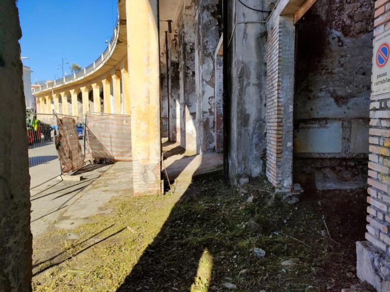 Frosinone, manutenzione ai Piloni prima della riqualificazione