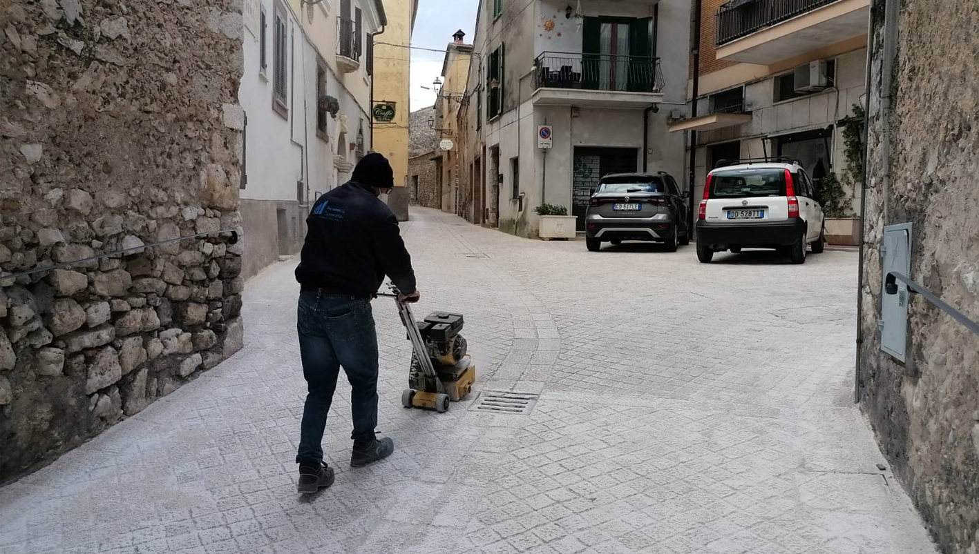 Boville Ernica – Pavimentazione levigata, via Roma più sicura
