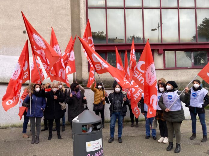 Clas protesta 2 telecom-ristorazione-accordo-lavoratori-sindacato