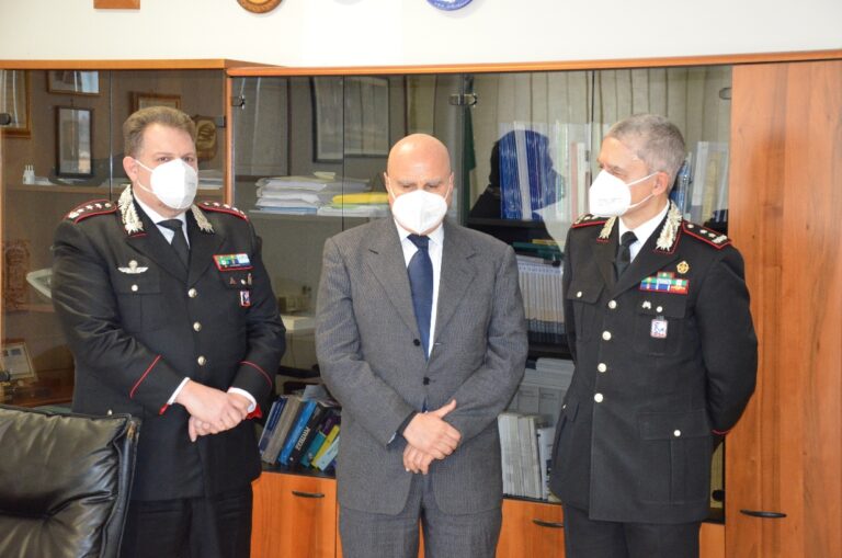 Visita del Generale di Divisione Antonio de Vita al Comando Provinciale Carabinieri di Frosinone