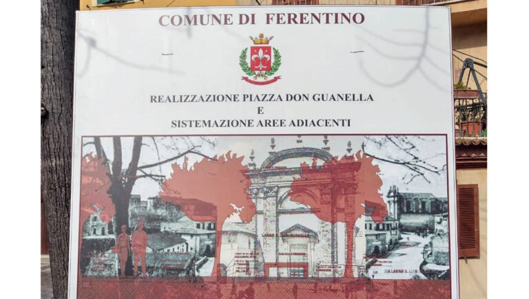 Ferentino – Al via il cantiere per una nuova piazza in zona Sant’Agata
