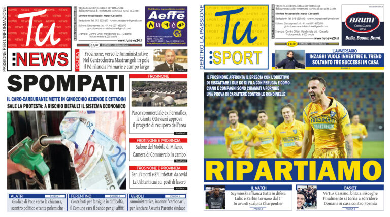 I nuovi numeri di ‘Tu News’ e ‘Tu Sport’: sfogliali gratuitamente