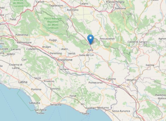 Terremoto in Ciociaria, leggera scossa strumentale: individuati epicentro e magnitudo. Le zone interessate