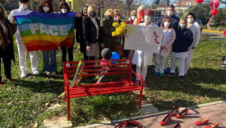 Asl – All’Ospedale ‘Spaziani’ di Frosinone una panchina rossa contro la violenza