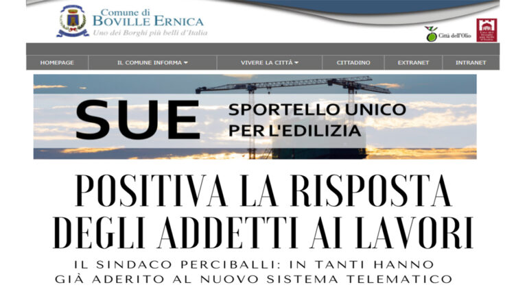 Boville Ernica – Sportello unico dell’edilizia, positiva la risposta degli addetti ai lavori