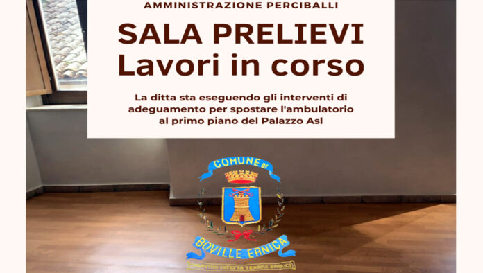 Boville Ernica – Nuova sala prelievi al palazzo Asl, lavori in corso 01