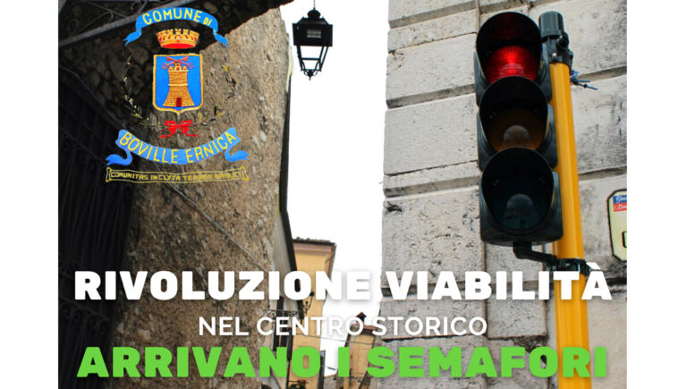 Boville Ernica – Viabilità in centro, arrivano i semafori. Ecco cosa cambia