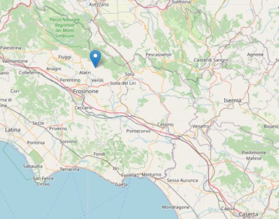 Terremoto in Ciociaria: localizzato l’epicentro e definita la magnitudo. Sisma avvertito nitidamente dalla popolazione