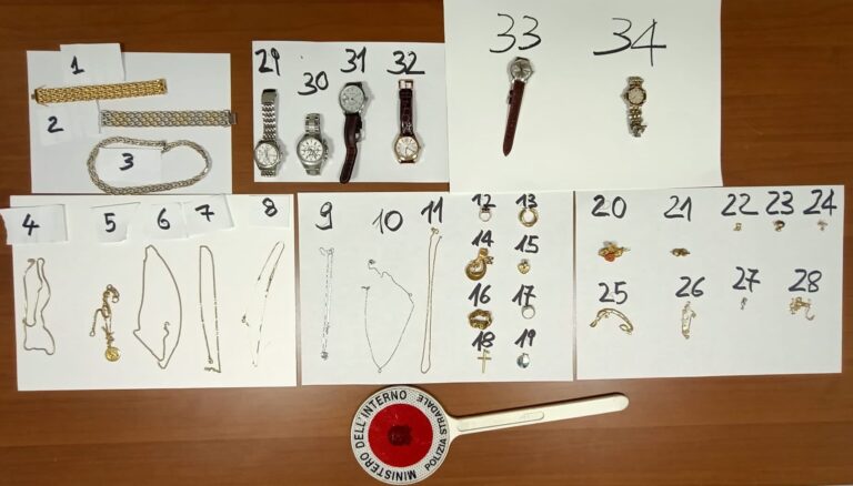 cassino-polizia-stradale-refurtiva-orologi-oro