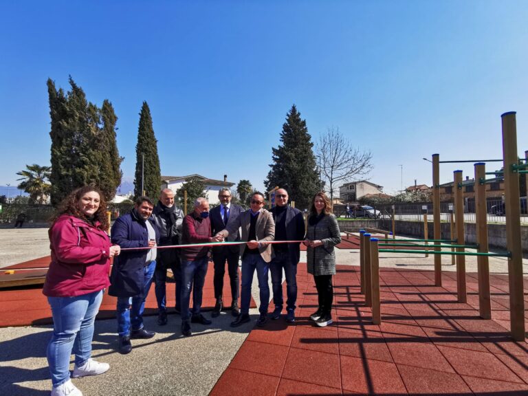 Pontecorvo – Inaugurata la nuova area fitness del Parco Monti Aurunci