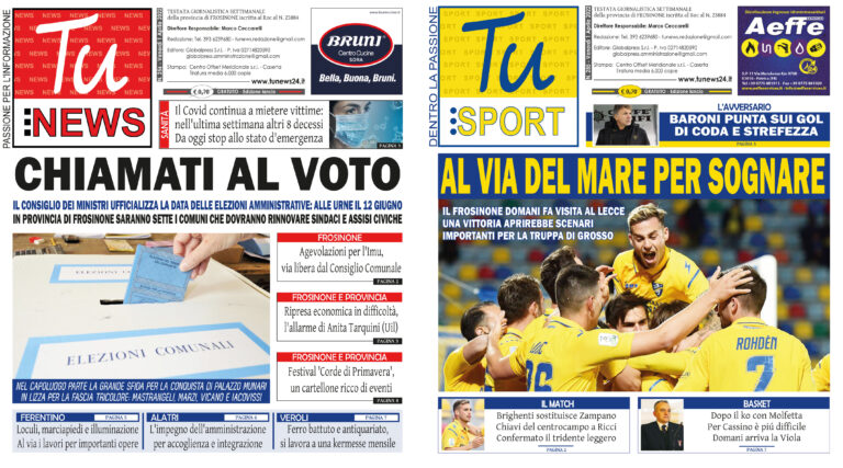 I nuovi numeri di ‘Tu News’ e ‘Tu Sport’: sfogliali gratuitamente
