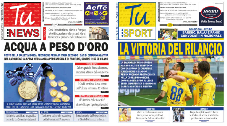I nuovi numeri di ‘Tu News’ e ‘Tu Sport’: sfogliali gratuitamente