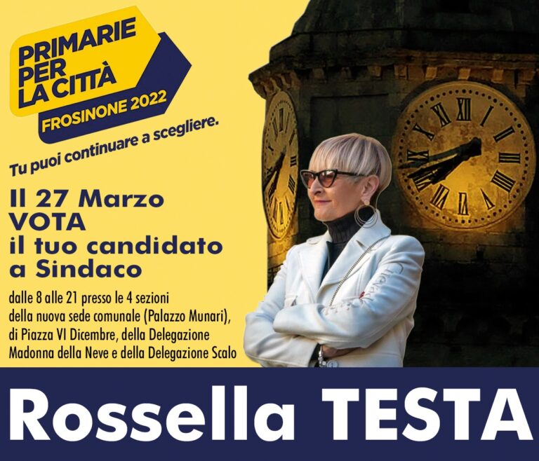 rossella testa primarie frosinone