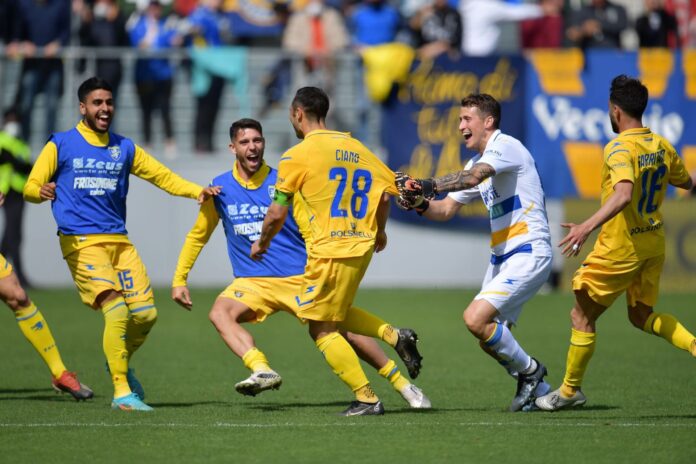 Ciano gol Frosinone-Monza 2022