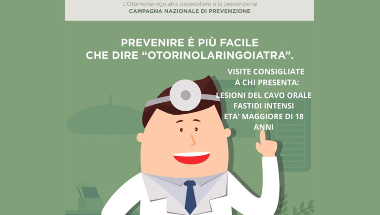 Asl di Frosinone – Il 21 aprile la giornata di prevenzione per il carcinoma del cavo orale