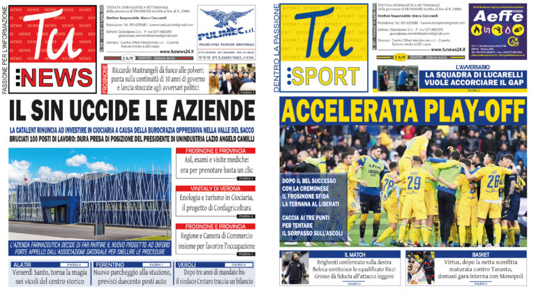 I nuovi numeri di ‘Tu News’ e ‘Tu Sport’: sfogliali gratuitamente