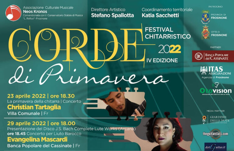 Sabato sarà inaugurata la stagione del Festival “Corde di Primavera”