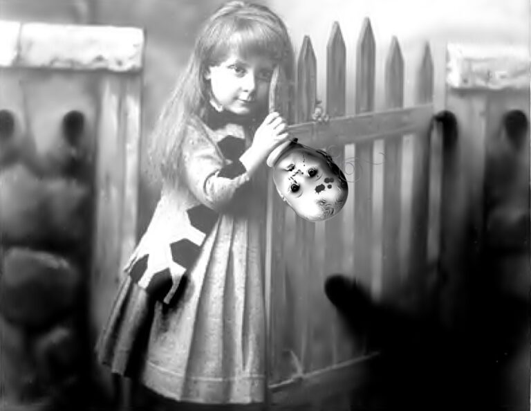 La femminuccia di Sezze - bimba con testa da cucire