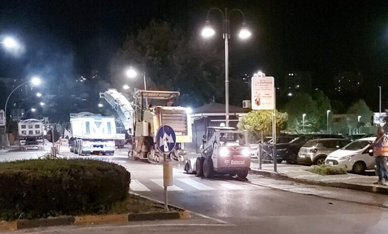 Frosinone -Manutenzioni stradali con lavori notturni