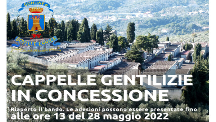 Boville Ernica – Ampliamento del cimitero, riaperto il bando per la concessione di sette cappelle gentilizie