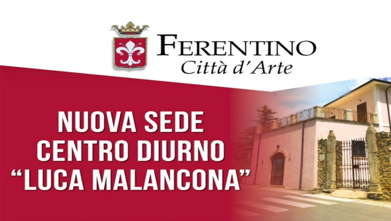 Ferentino – Una nuova sede per il centro diurno ‘Luca Malancona’: lunedì 30 maggio l’inaugurazione a Villa Gasbarra