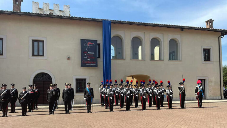Anagni – Il sindaco Daniele Natalia partecipa al 208° Annuale dell’Arma dei Carabinieri alla Villa Comunale di Frosinone