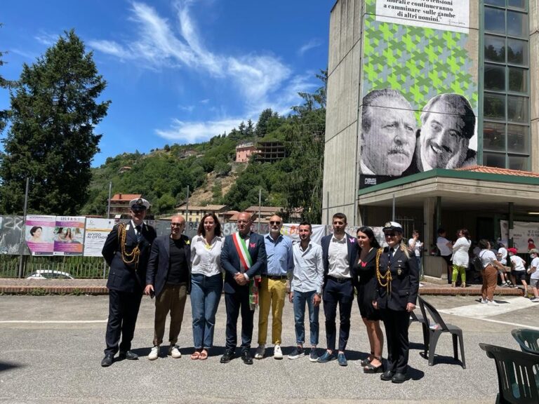 Piglio – Inaugurato il murale in memoria di Falcone e Borsellino