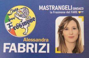 Alessandra Fabrizi - biglietto per le elzioni