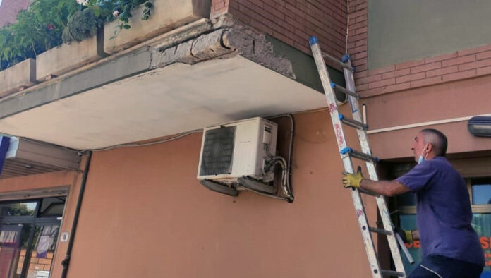 Frosinone, intervento di messa in sicurezza in viale Madrid