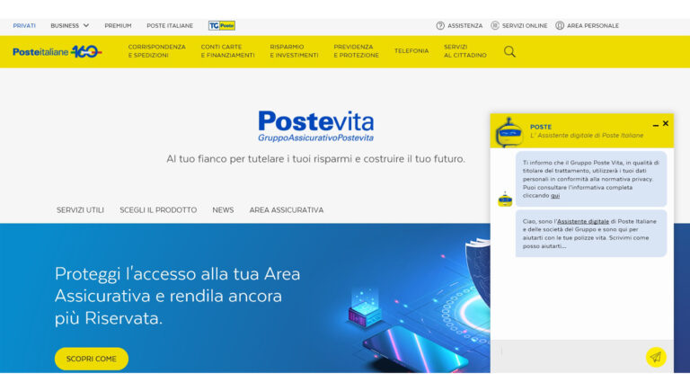 Poste Italiane: In Ciociaria l’assistente digitale “Poste” attivo anche per i prodotti PosteVita