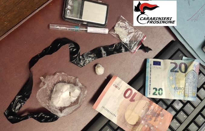 Ferentino – Arrestato un 32enne in possesso di cocaina