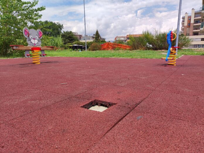 area free park dopo la rimozione del gioco danneggiato