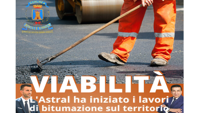 Boville Ernica – Viabilità, al via i lavori di bitumazione su varie strade del territorio comunale