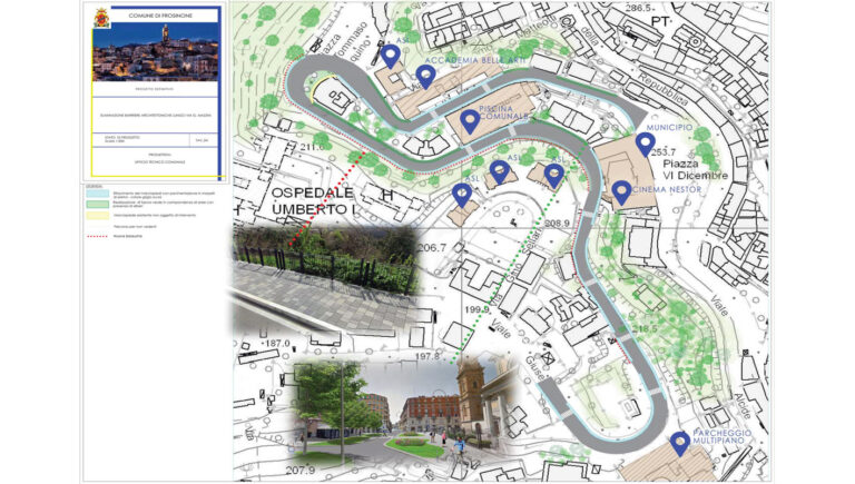 Frosinone – Interventi sulla viabilità e per l’eliminazione delle barriere architettoniche