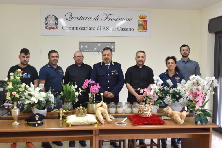 Cassino – Riconsegnati oggetti sacri alle Chiese