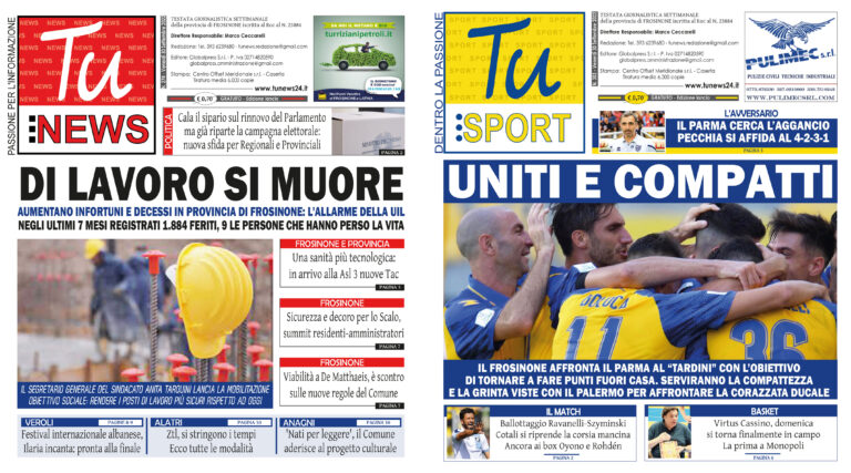 I nuovi numeri di ‘Tu News’ e ‘Tu Sport’: sfogliali gratuitamente