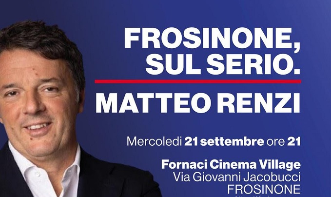 Elezioni, Matteo Renzi a Frosinone