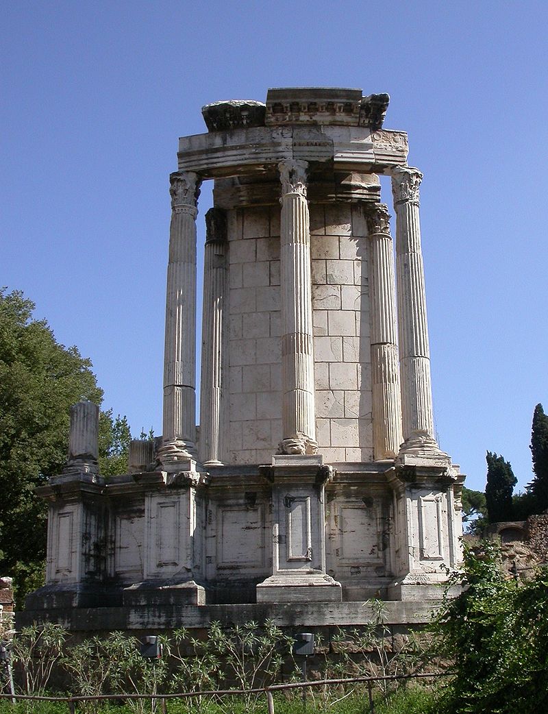 Giorgia Meloni - il tempio di Vesta