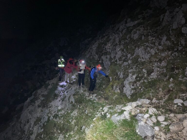 Tre escursionisti recuperati dal Soccorso Alpino