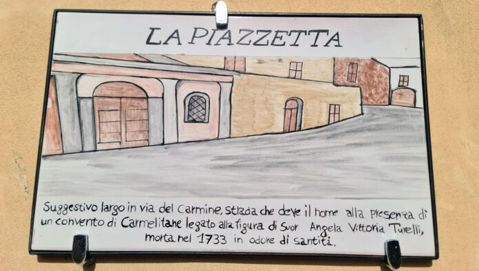 Paliano – Installate le targhe decorative e descrittive delle vie nel centro storico 01