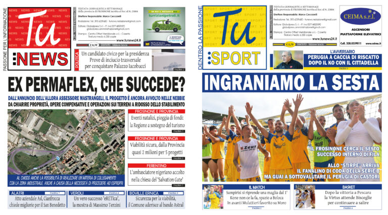 I nuovi numeri di ‘Tu News’ e ‘Tu Sport’: sfogliali gratuitamente