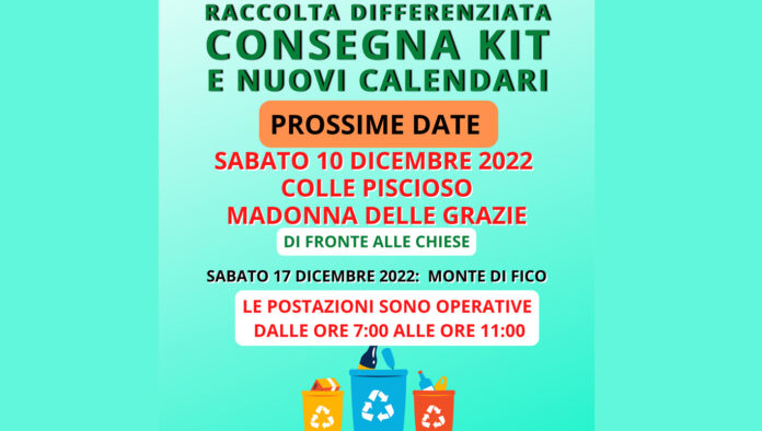 Boville Ernica – Distribuzione kit differenziata